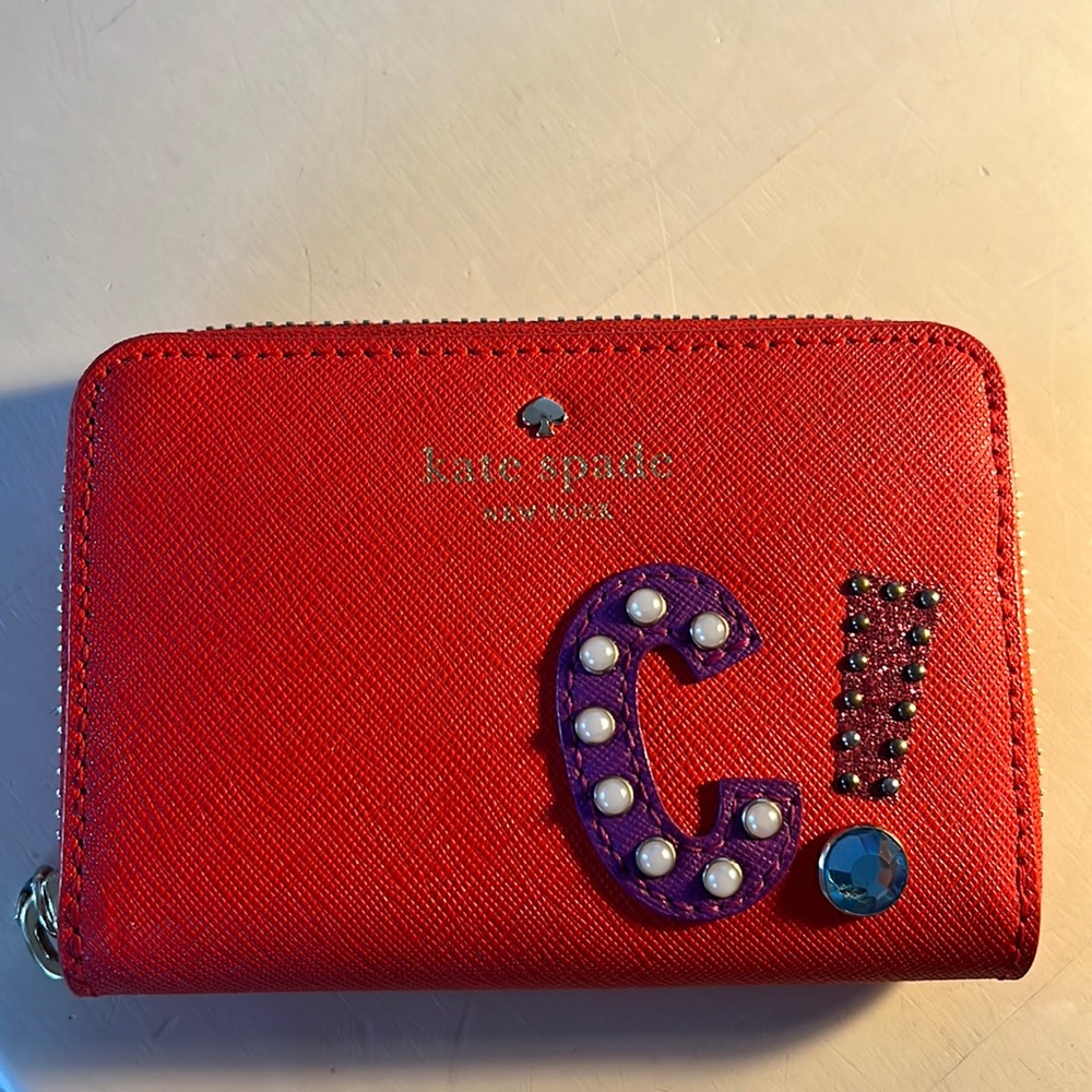 Kate Spade Red Initial (C) Wallet - image 1
